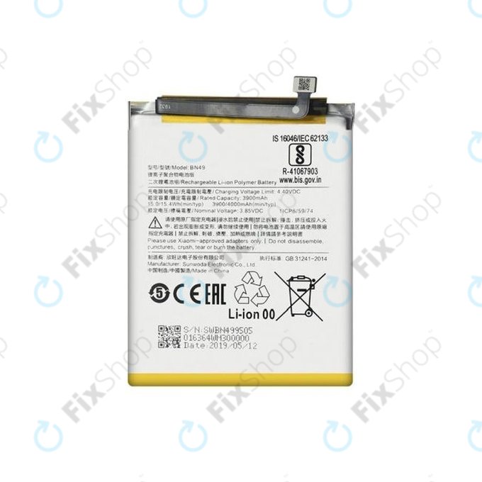 Batteria per Xiaomi Redmi 7A, BN49, 4000mAh