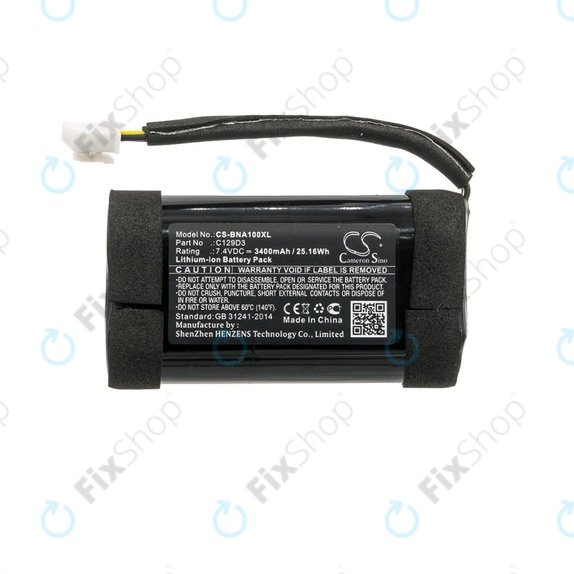 Batteria per Bang & Olufsen BeoPlay A1, C129D3, 3400mAh, HQ