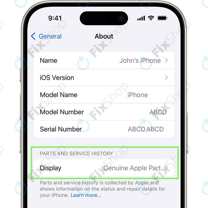Schermo OLED per iPhone 15 Pro Max, Vetro touch con cornice, 661-36915, Genuine Apple