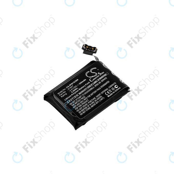 Batteria per Apple Watch 3 38 mm, 260mAh, GPS Version, Li-Pol, 3.81 V, A1847, HQ