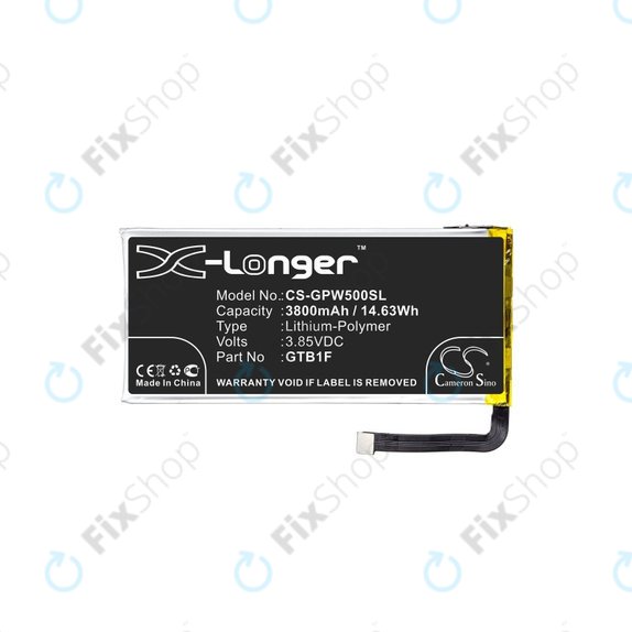 Batteria per Google Pixel 5, 3800mAh, Li-Pol, 3.85 V, GTB1F, HQ