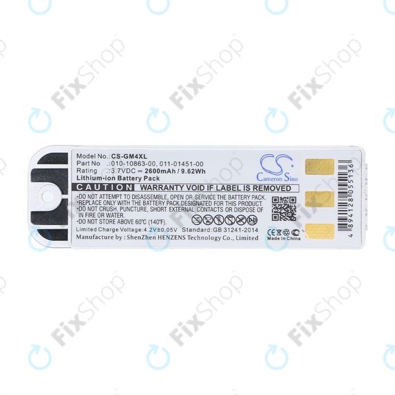 Batteria per Garmin Zumo 400, 550, 010-10863-00, 011-01451-00, Li-Ion, 2600mAh, 3.7V, HQ