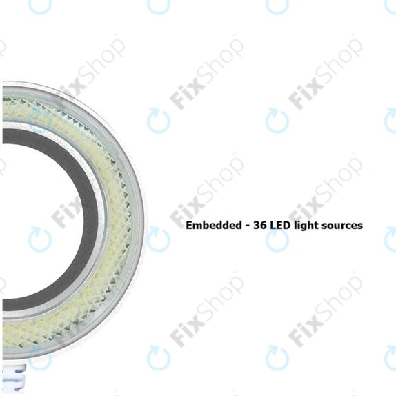 Specchio antipolvere con luce LED regolabile, Sunshine SS-033C