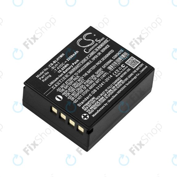 Batteria per Olympus E-M1, BLH-1, Li-Ion, 2250mAh, 7.4V, HQ