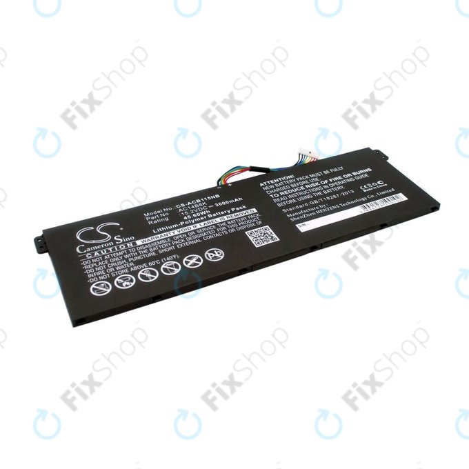 Batteria per Acer Aspire 5, 7 E5, V3, Chromebook 11, 13, 15, AC14B18K, Li-Pol, 3000mAh, 15.2V, HQ