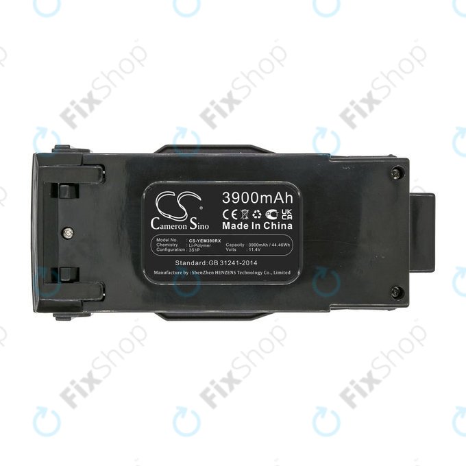 Batteria per Yuneec Mantis G, Q, YUNB3S2800, Li-Pol, 3900mAh, 11.4V, HQ