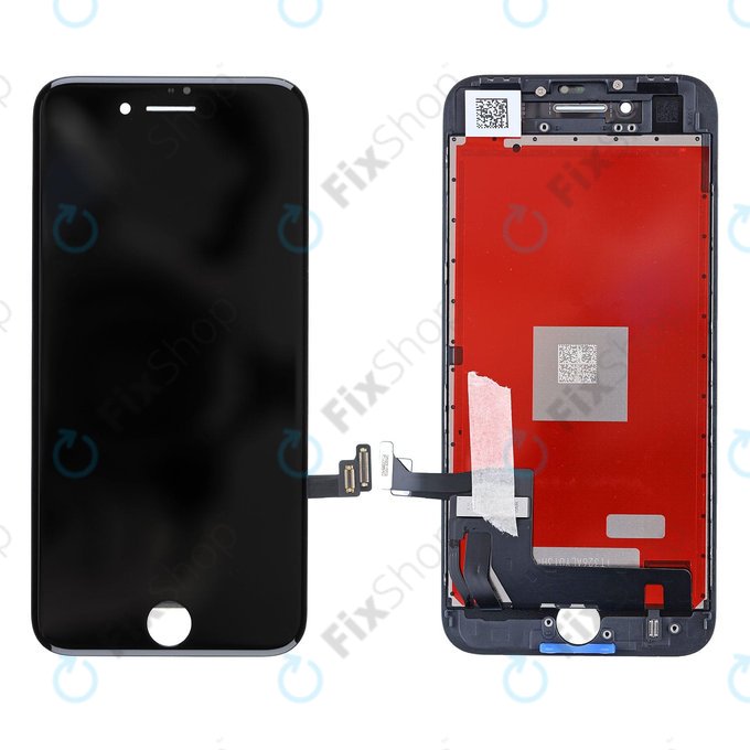 Schermo per iPhone 8, SE (2020), SE (2022), Black, Vetro touch con cornice, Refurbished