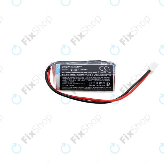 Batteria per Verisure, Li-MnO2, CR-2/3AZ, 1350mAh, 3V, HQ