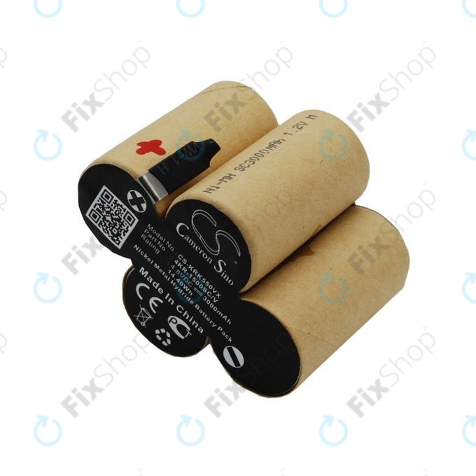 Batteria per Kärcher K55, 4KR-1500SC V, Ni-MH, 3000mAh, 4.8V, HQ