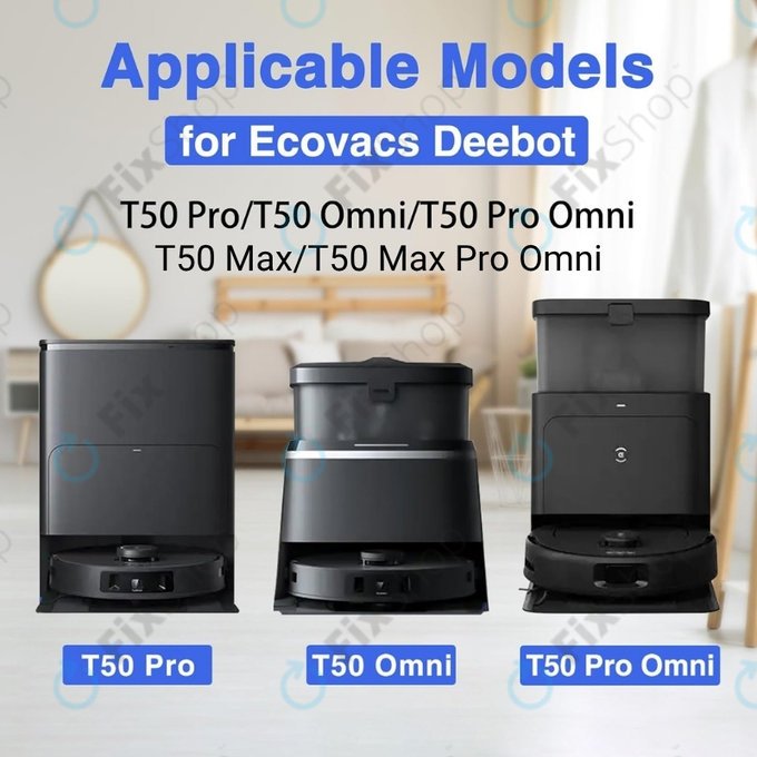 Filtro HEPA, 2 pz. per Ecovacs Deebot T50 Omni, T50 Pro Omni, T50 Max, T50 Max Pro Omni