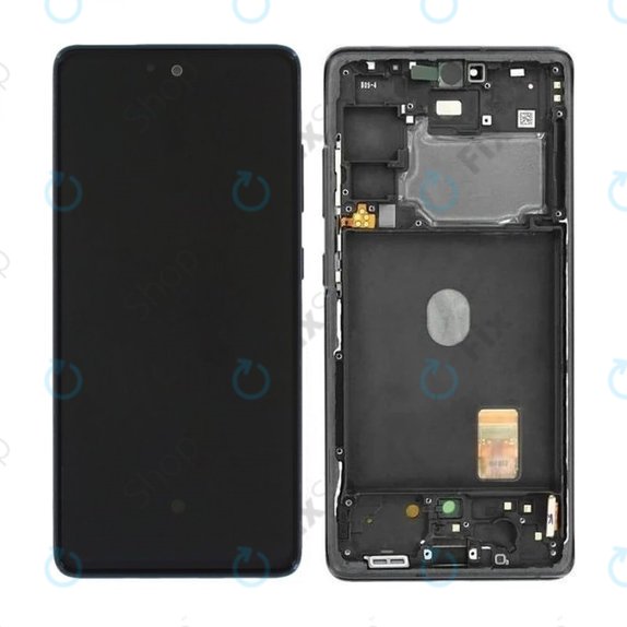 Schermo per Samsung S20 FE G780F, Cloud Navy, Vetro touch con cornice, GH82-24220A, GH82-24219A, GH82-31329A, GH82-31321A, Genuine Service Pack