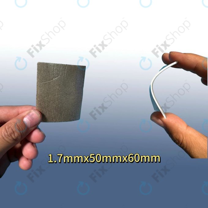 Tappetino isolante ad alta temperatura 70 mm x 60 mm x 1,7 mm per trasferimento IC e riparazione display