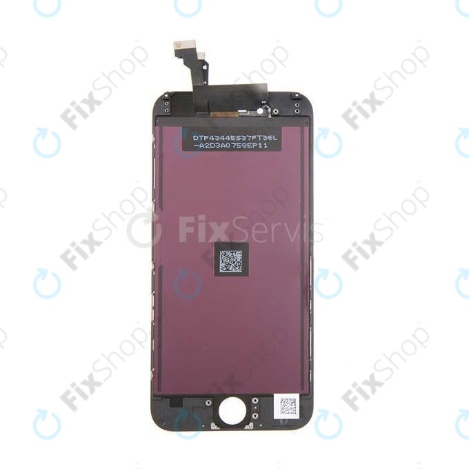 Schermo per iPhone 6, Black, Vetro touch con cornice