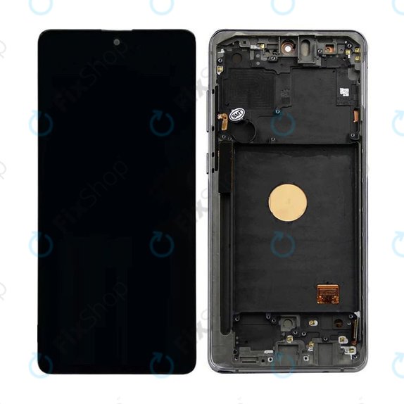 Schermo OLED per Samsung Note 10 Lite N770F, Aura Black, Vetro touch con cornice