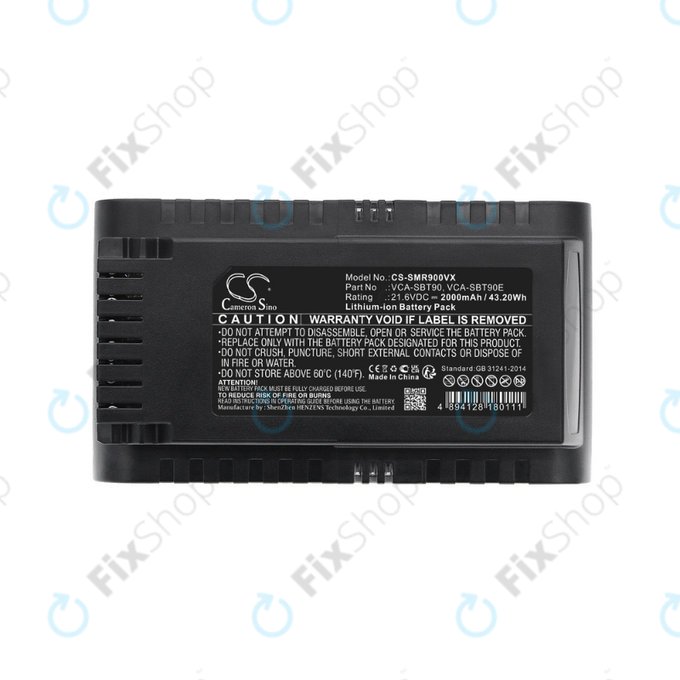 Batteria per Samsung Jet 75, 75 Multi, 75 Premium, VS70, 90, VS9000, 2000mAh