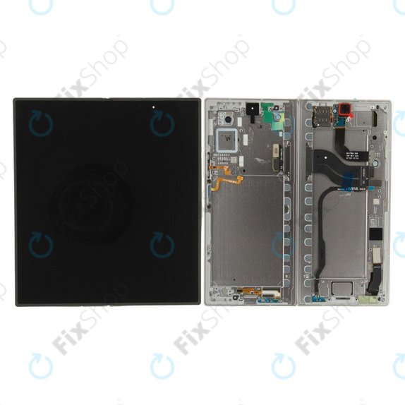 Schermo per Samsung Z Fold 7 F966B, Silver Shadow, Vetro touch con cornice, GH82-37548A, Genuine Service Pack