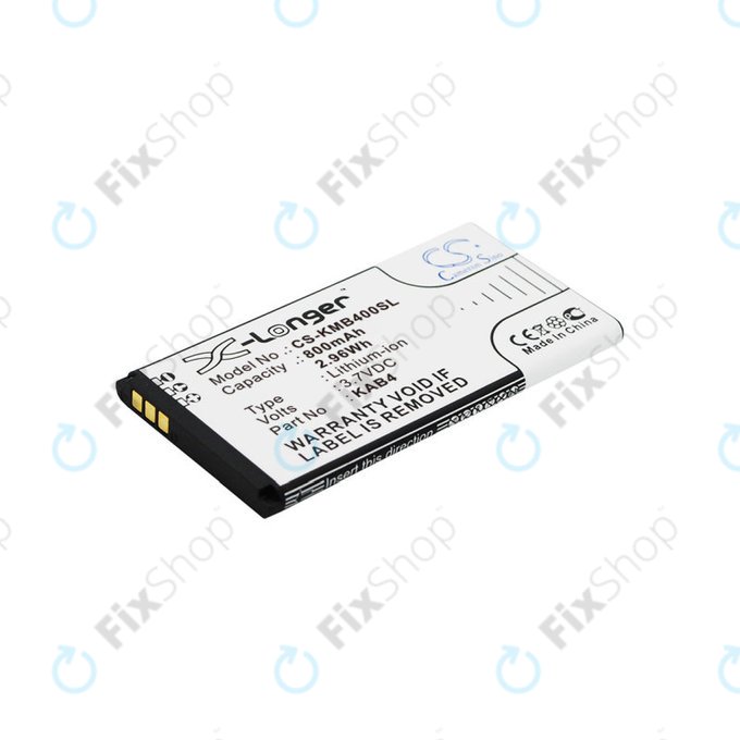 Batteria per Maxcom MM720, 800mAh, Li-Ion, 3.7 V, KAB4, HQ