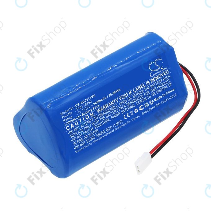 Batteria per Aquajack 211, PSD 18650, Li-Ion, 2600mAh, 11.1V, HQ
