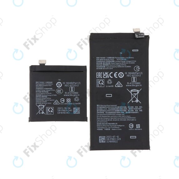 Batteria per OnePlus Open, BLPA01, BLPA03, 2 pz., 4805mAh