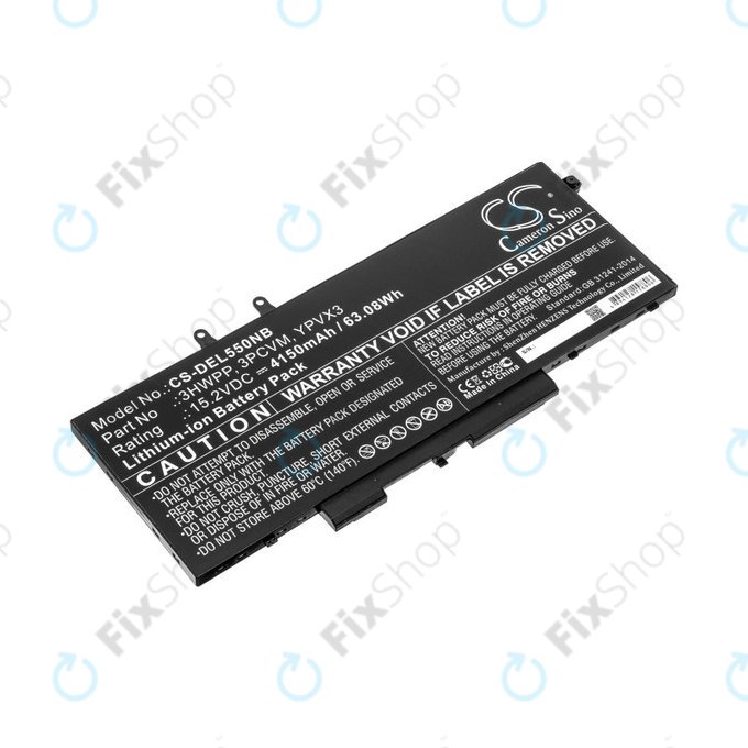 Batteria per Dell Latitude 5501, Latitude 5401, Latitude 14 5410, Latitude 15 5511, 3HWPP, Li-Ion, 4150mAh, 15.2V, HQ