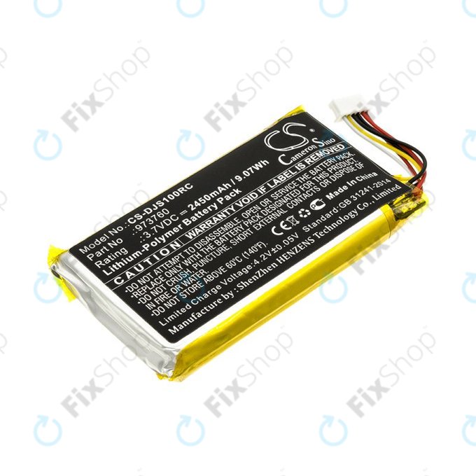 Batteria per DJI Mavic Pro, Air, Spark, 973760, Li-Pol, 2450mAh, 3.7V, HQ