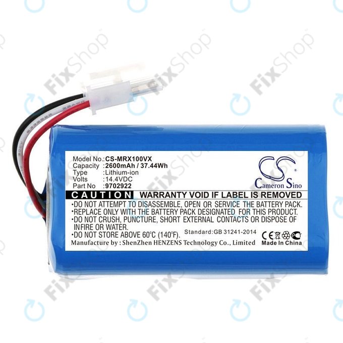 Batteria per Miele Scout RX1, 9702922, Li-Ion, 2600mAh, 14.4V, HQ