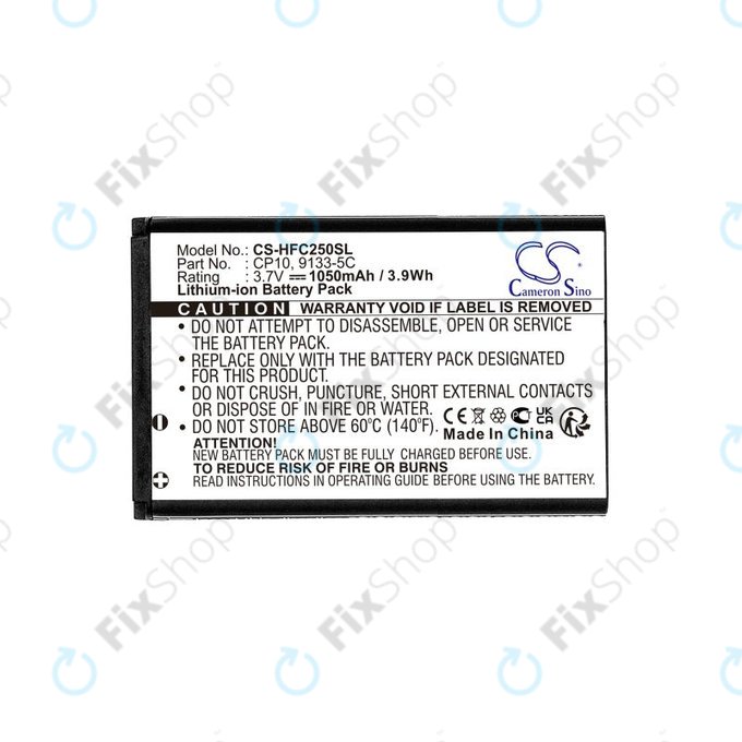 Batteria per Amplicomms Powertel M4000, Auro Comfort 1010, MM460BB, CP10, Li-Ion, 3.7V, 1050mAh, HQ