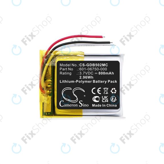 Batteria per GoPro Hero 4 Session, Hero 5 Session, 601-06750-000, Li-Pol, 800mAh, 3.7V, HQ