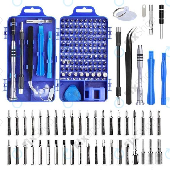 Set di cacciaviti e bit di precisione per riparazione cellulari, PC ed elettronica 115 in 1, Kingsdun