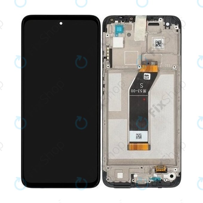 Schermo per Xiaomi Redmi 10 (2022) 21121119SG 22011119UY, Carbon Gray, Vetro touch con cornice, 560001K19S00, Genuine Service Pack