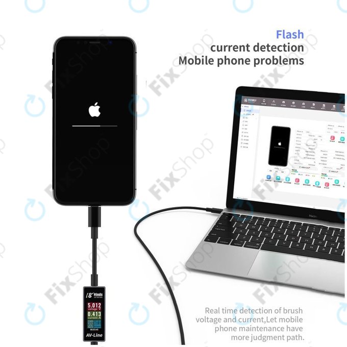 Cavo di ricarica con rilevamento intelligente da Lightning a USB-A, AV-Line