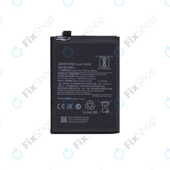 Batteria per Xiaomi Mi 10T Lite 5G, BM4W, 4820mAh