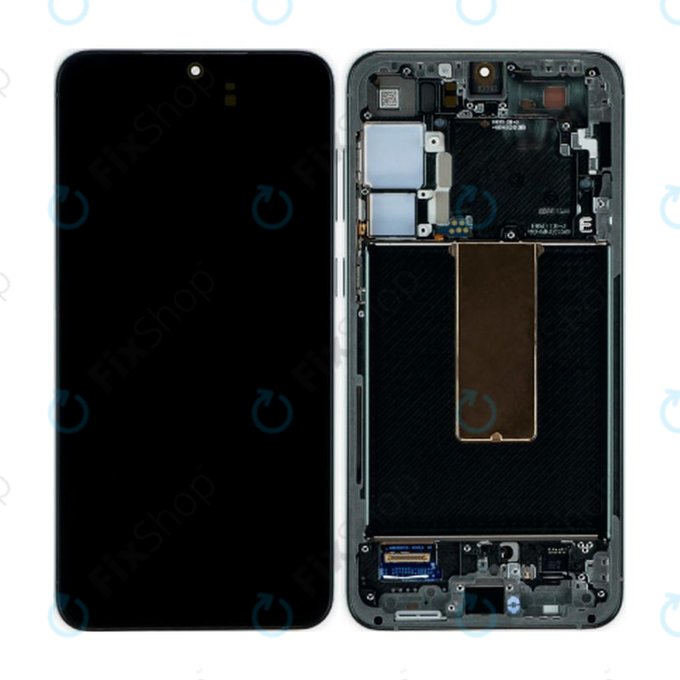 Schermo OLED per Samsung S23 Plus S916B, Phantom Black, Vetro touch con cornice