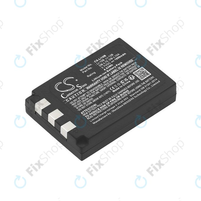 Batteria per Olympus C-765 Zoom, Camedia X-3, Li-10B, Li-Ion, 1090mAh, 3.7V, HQ