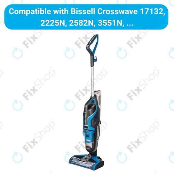 Set di ricambi per Bissell Crosswave 17132, 2225N, 2582N, 3551N (2x spazzola rotante per tappeti, 2 paia di spazzole rotanti per varie superfici, 2x filtro)