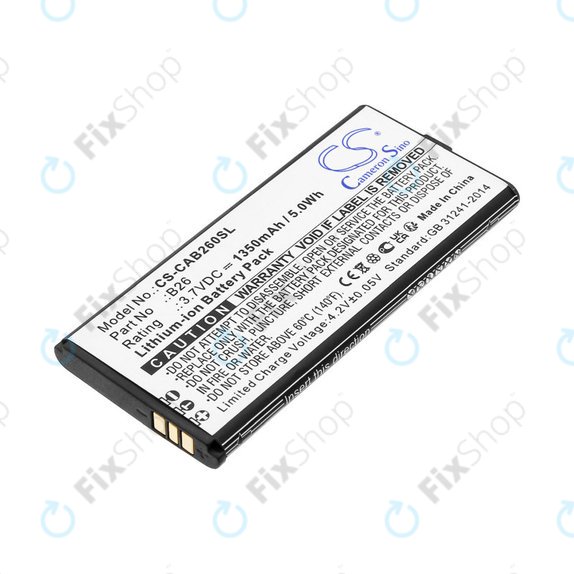 Batteria per Cat B26, B26, Li-Ion, 3.7V, 1350mAh, HQ
