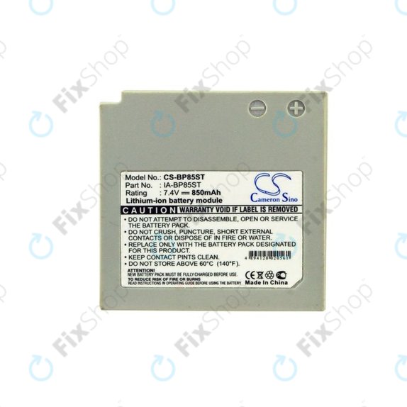 Batteria per Samsung VP-MX10, 20, IA-BP85ST, Li-Ion, 850mAh, 7.4V, HQ