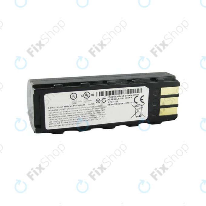 Batteria per Zebra DS3578, 2200mAh