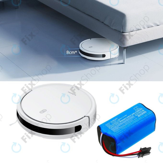 Batteria per Xiaomi Robot Vacuum E5, E10, E10C, Z143-4S1P, Li-Ion, 2600mAh, 14.4V, HQ