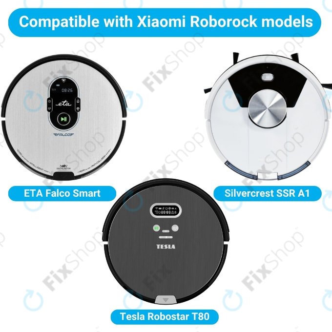 Set di ricambi per ETA Falco Smart, Silvercrest SSR A1 SSR AL1, Tesla Robostar T81 (2x spazzola principale, 4x filtro, 8x spazzola laterale)