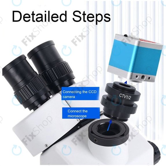 Adattatore CTV 1/2" C-Mount per microscopio