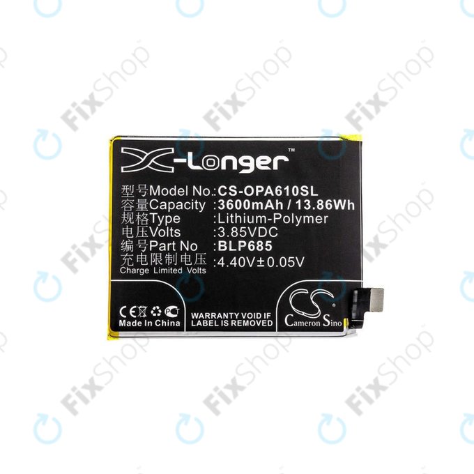Batteria per OnePlus 6T A6010, A6013, 7 GM1901, GM1903, BLP685, 3600mAh, HQ