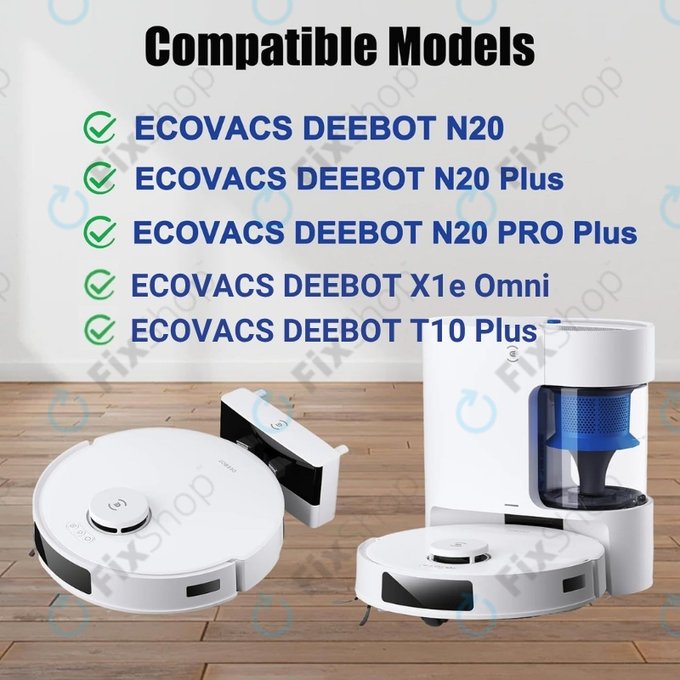 Filtro HEPA, 2 pz. per Ecovacs Deebot N20, N20 Plus, N20 Pro Plus