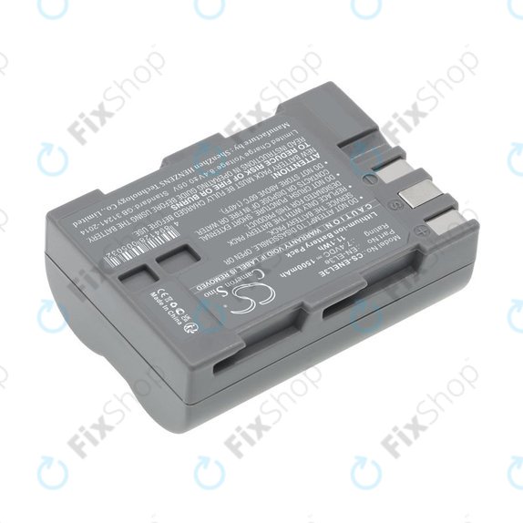 Batteria per Nikon D100, D200, D50, D70, D70s, D80, D300S, D700, D90, D300, EN-EL3e, Li-Ion, 1500mAh, 7.4V, HQ