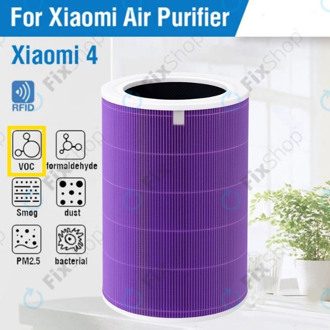 Filtro HEPA per Xiaomi Mi Mijia Air Purifier 4 (Anti-odor), Purple