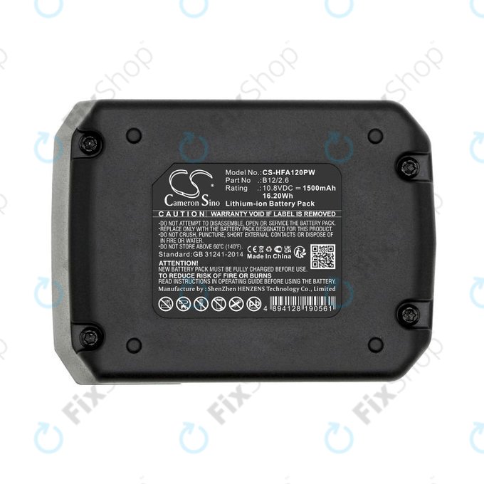 Batteria per Hilti PR 2-HS A12, B12/2.6, B12/4.0, 2077977, Li-Ion, 1500mAh, 10.8V, HQ