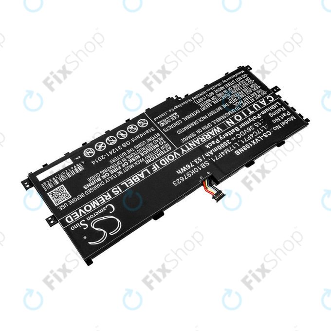 Batteria per Lenovo ThinkPad X1 Yoga 2018, L17C4P71, Li-Pol, 3500mAh, 15.36V, HQ