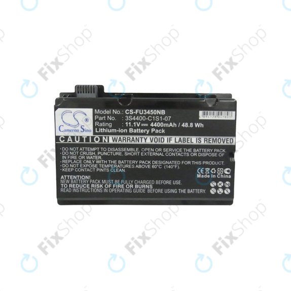 Batteria per Fujitsu Amilo Pi3450, Amilo Pi3525, Amilo Pi3540, 3S4400-C1S1-07, Li-Ion, 4400mAh, 11.1V, HQ