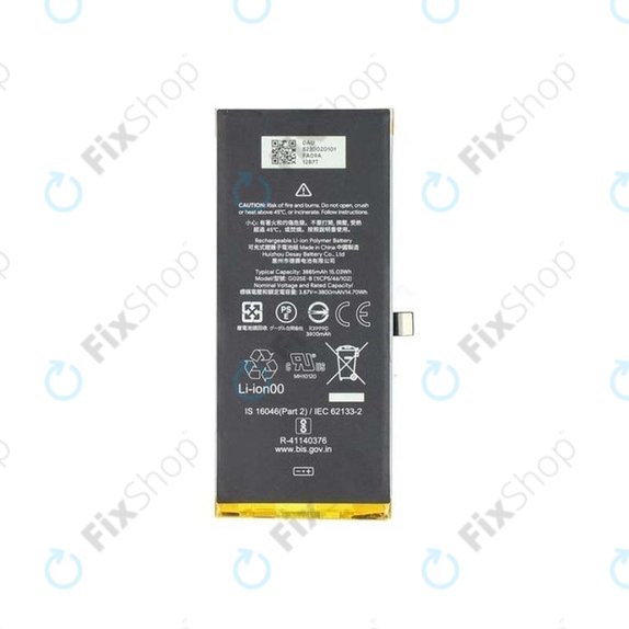 Batteria per Google Pixel 4a 5G, G025E, G823-00201-01, 3885mAh, Genuine Service Pack