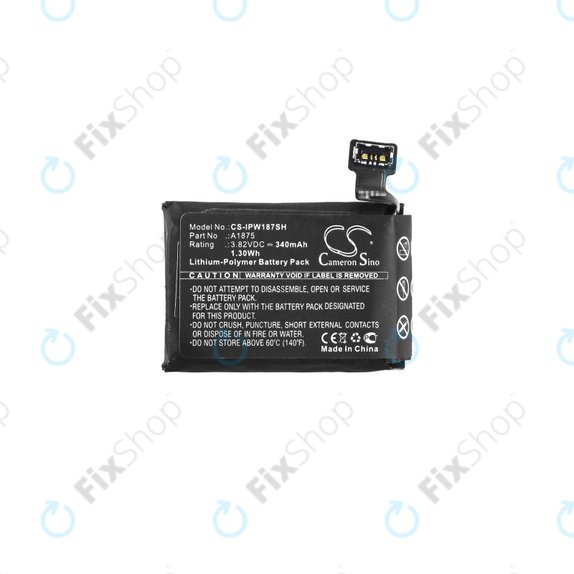 Batteria per Apple Watch 3 42 mm, 340mAh, GPS Version, Li-Pol, 3.82 V, A1875, HQ
